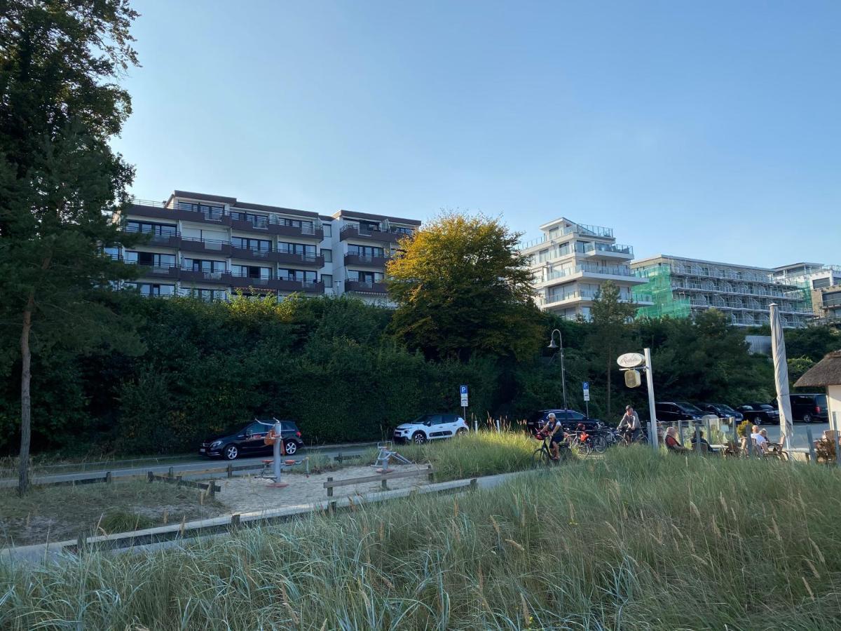Studio-Apartment mit Panorama-Meerblick und direkter Strandlage in Scharbeutz Exterior foto